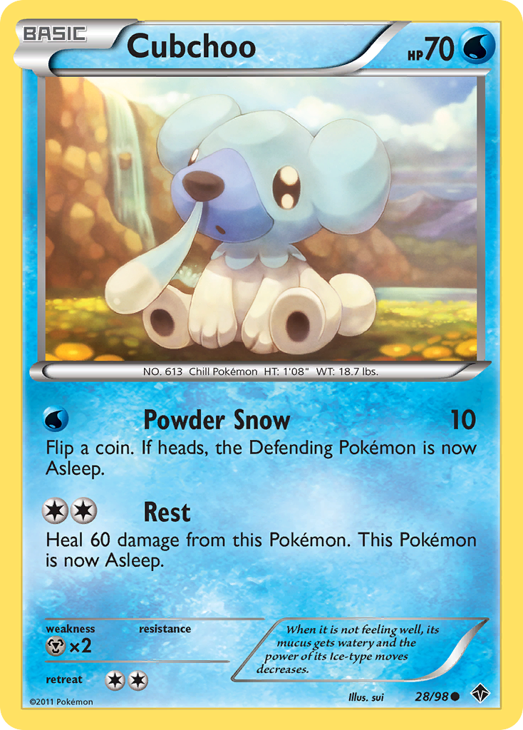 Cubchoo (28/98) [Black & White: Emerging Powers] | Rock City Comics