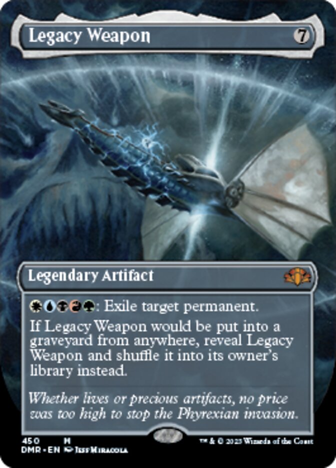 Legacy Weapon (Borderless Alternate Art) [Dominaria Remastered] | Rock City Comics