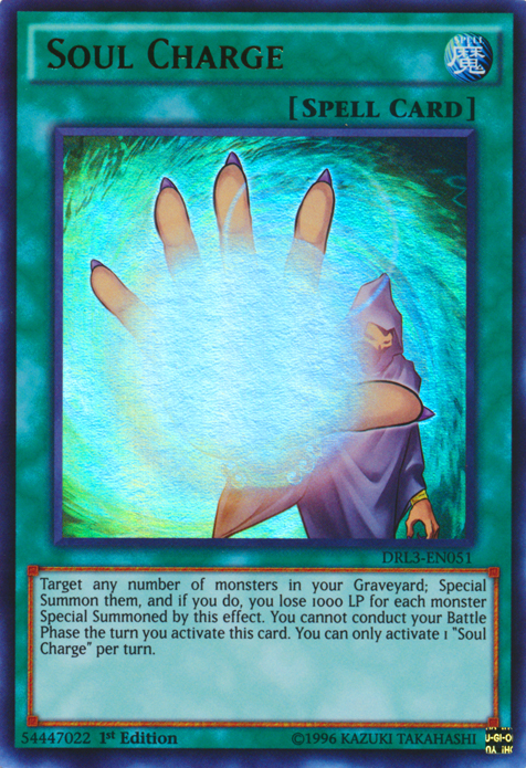 Soul Charge [DRL3-EN051] Ultra Rare | Rock City Comics