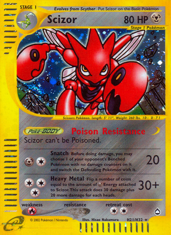 Scizor (H21/H32) [Aquapolis] | Rock City Comics