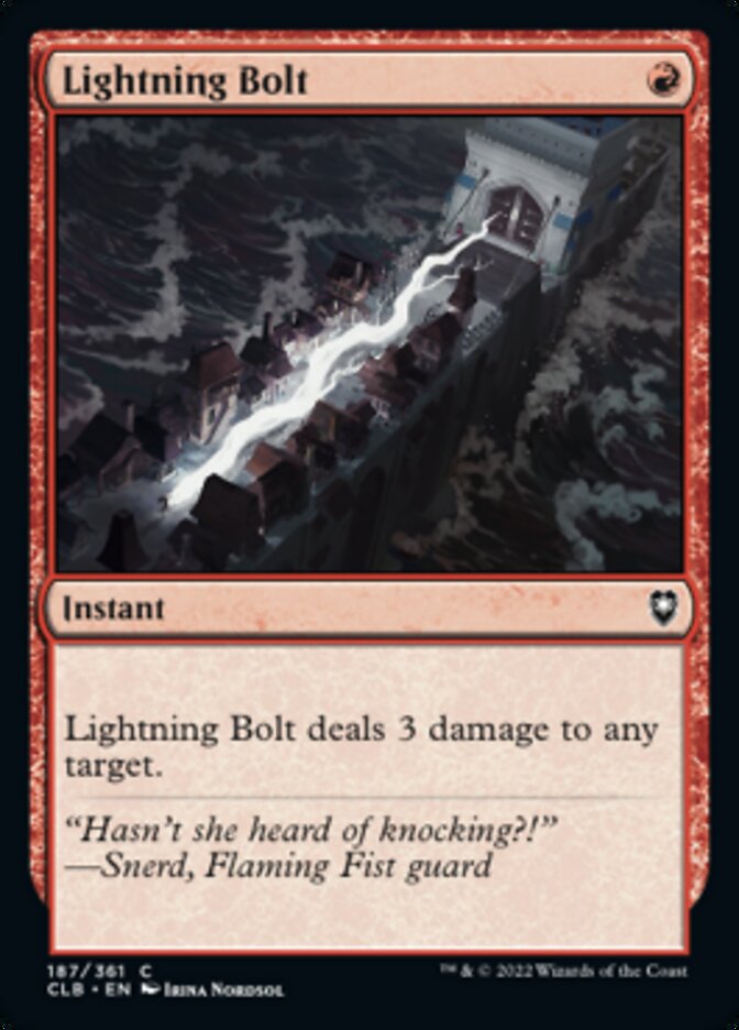 Lightning Bolt [Commander Legends: Battle for Baldur's Gate] | Rock City Comics