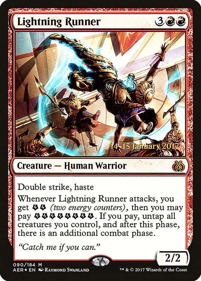 Lightning Runner  [Aether Revolt Prerelease Promos] | Rock City Comics