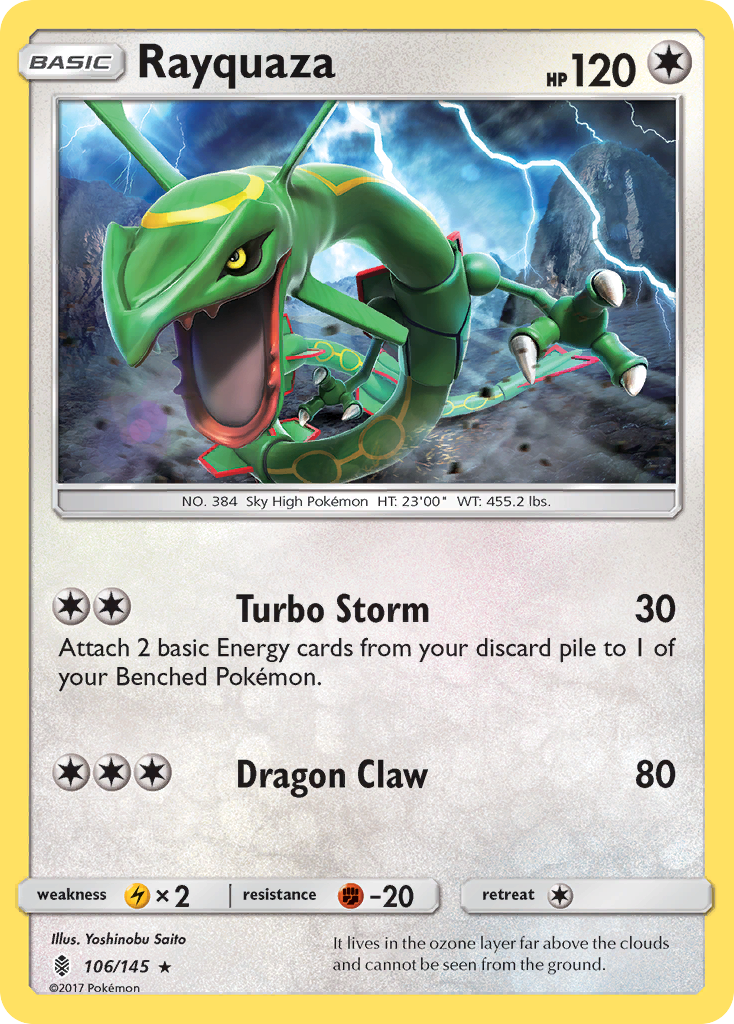 Rayquaza (106/145) [Sun & Moon: Guardians Rising] | Rock City Comics