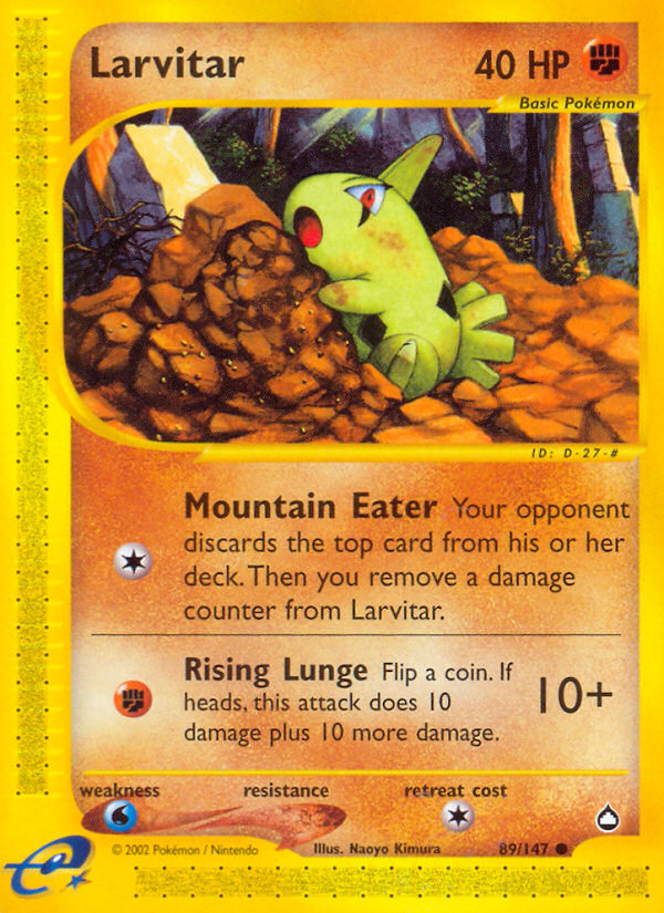 Larvitar (89/147) [Aquapolis] | Rock City Comics