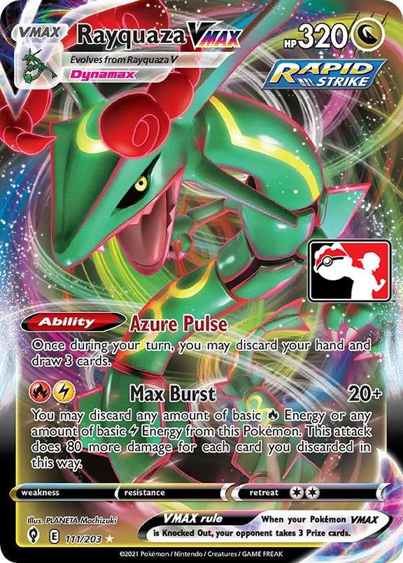 Rayquaza VMAX (111/203) [Prize Pack Series One] | Rock City Comics