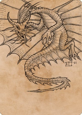 Ancient Gold Dragon Art Card (44) [Commander Legends: Battle for Baldur's Gate Art Series] | Rock City Comics