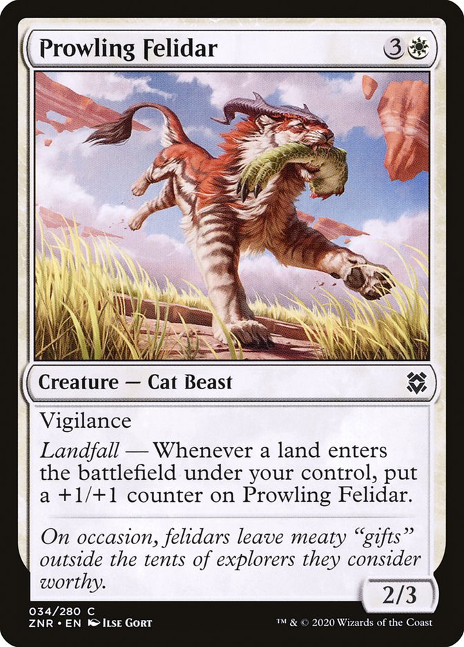 Prowling Felidar [Zendikar Rising] | Rock City Comics