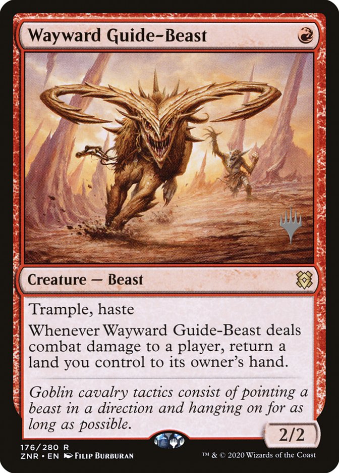 Wayward Guide-Beast (Promo Pack) [Zendikar Rising Promos] | Rock City Comics