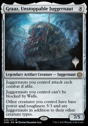 Graaz, Unstoppable Juggernaut (Promo Pack) [Phyrexia: All Will Be One Promos] | Rock City Comics