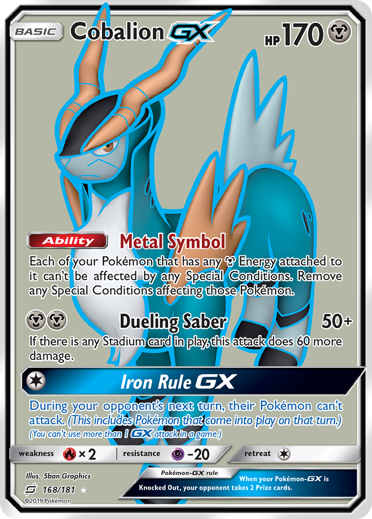 Cobalion GX (168/181) [Sun & Moon: Team Up] | Rock City Comics