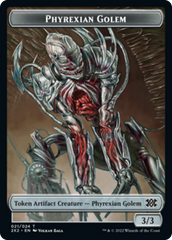 Elemental // Phyrexian Golem Double-sided Token [Double Masters 2022 Tokens] | Rock City Comics