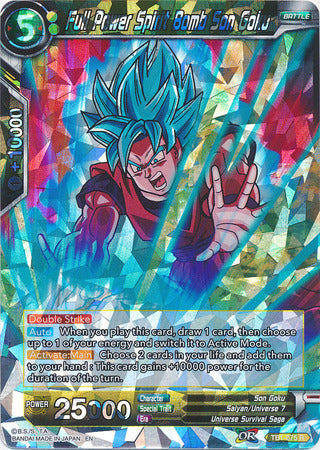 Full Power Spirit Bomb Son Goku (Shatterfoil) (TB1-075) [Dragon Brawl] | Rock City Comics