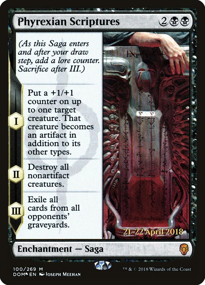 Phyrexian Scriptures  [Dominaria Prerelease Promos] | Rock City Comics