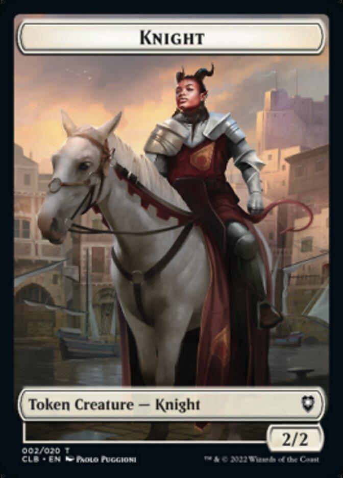 Knight Token [Commander Legends: Battle for Baldur's Gate Tokens] | Rock City Comics