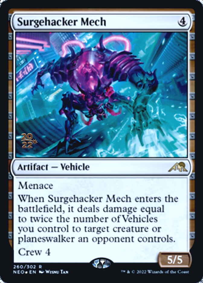 Surgehacker Mech [Kamigawa: Neon Dynasty Prerelease Promos] | Rock City Comics