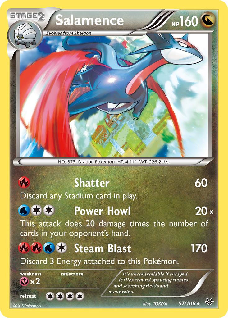 Salamence (57/108) [XY: Roaring Skies] | Rock City Comics