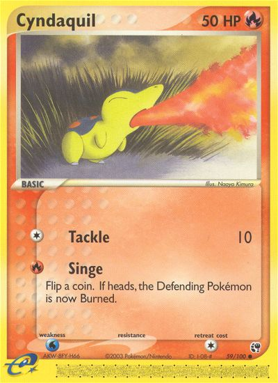 Cyndaquil (59/100) [EX: Sandstorm] | Rock City Comics