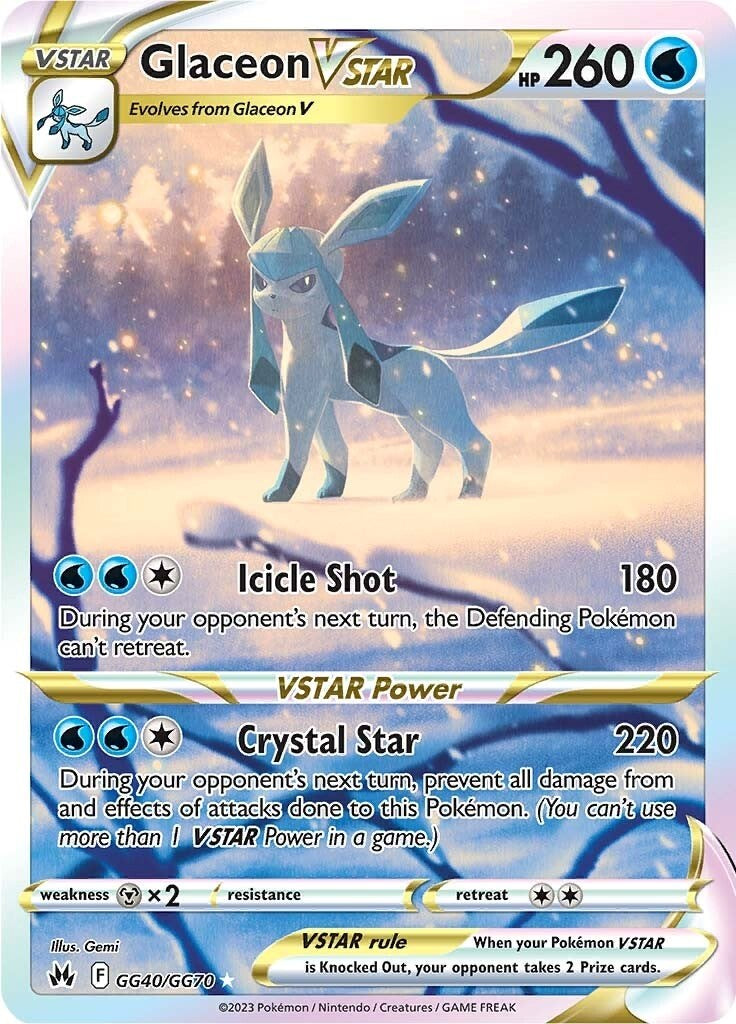 Glaceon VSTAR (GG40/GG70) [Sword & Shield: Crown Zenith] | Rock City Comics