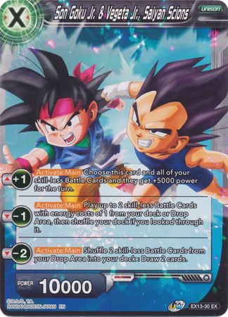 Son Goku Jr. & Vegeta Jr., Saiyan Scions [EX13-30] | Rock City Comics