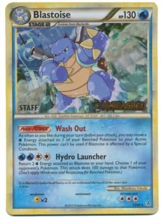 Blastoise (13/95) (Staff Prerelease Promo) [HeartGold & SoulSilver: Black Star Promos] | Rock City Comics