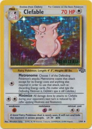 Clefable (1/64) (Prerelease Promo) [Jungle Unlimited] | Rock City Comics