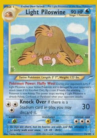 Light Piloswine (26/105) [Neo Destiny Unlimited] | Rock City Comics