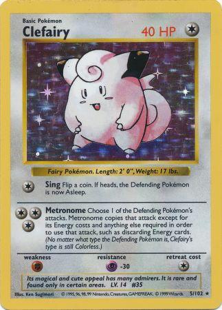 Clefairy (5/102) [Base Set Shadowless Unlimited] | Rock City Comics