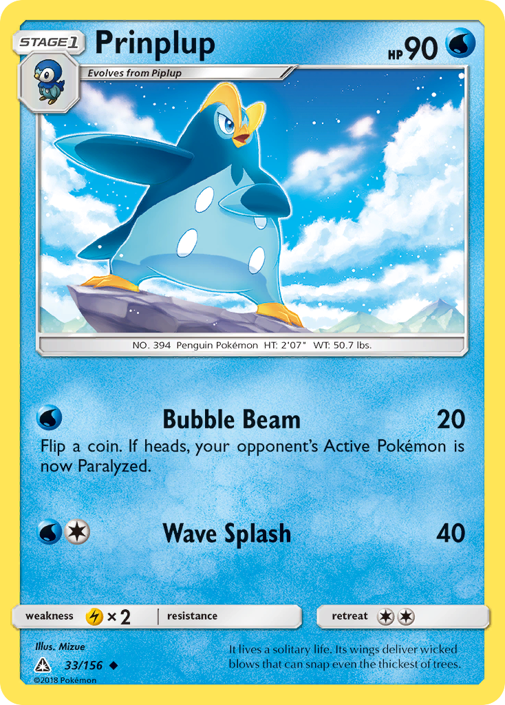 Prinplup (33/156) [Sun & Moon: Ultra Prism] | Rock City Comics