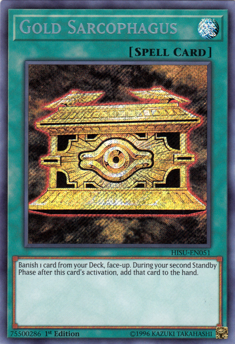 Gold Sarcophagus [HISU-EN051] Secret Rare | Rock City Comics