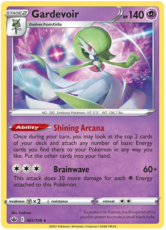 Gardevoir (061/198) (Theme Deck Exclusive) [Sword & Shield: Chilling Reign] | Rock City Comics