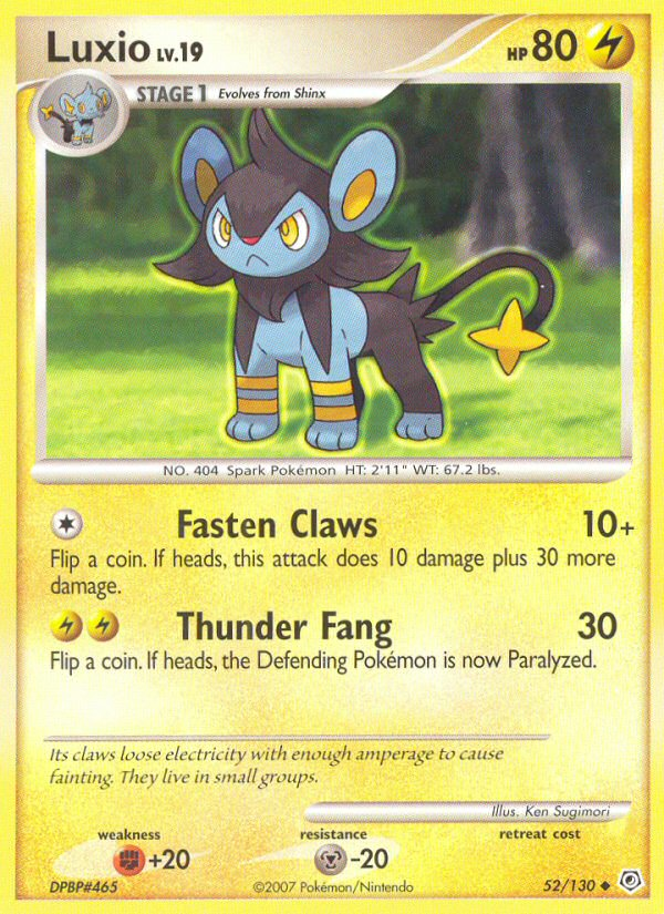 Luxio (52/130) [Diamond & Pearl: Base Set] | Rock City Comics