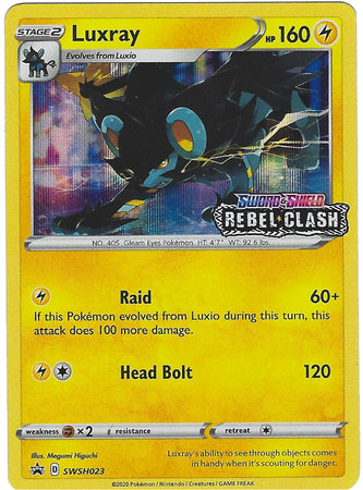 Luxray (SWSH023) (Prerelease Promo) [Sword & Shield: Black Star Promos] | Rock City Comics