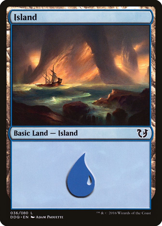 Island (36) [Duel Decks: Blessed vs. Cursed] | Rock City Comics