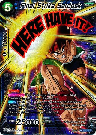 Final Strike Bardock (SPR) [TB3-019_SPR] | Rock City Comics