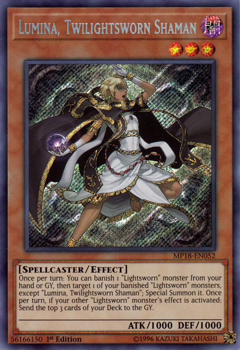 Lumina, Twilightsworn Shaman [MP18-EN052] Secret Rare | Rock City Comics