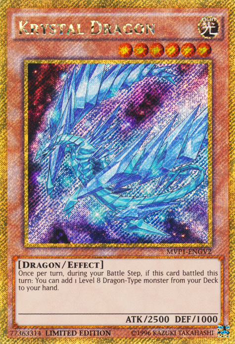 Krystal Dragon [MVP1-ENGV2] Gold Secret Rare | Rock City Comics