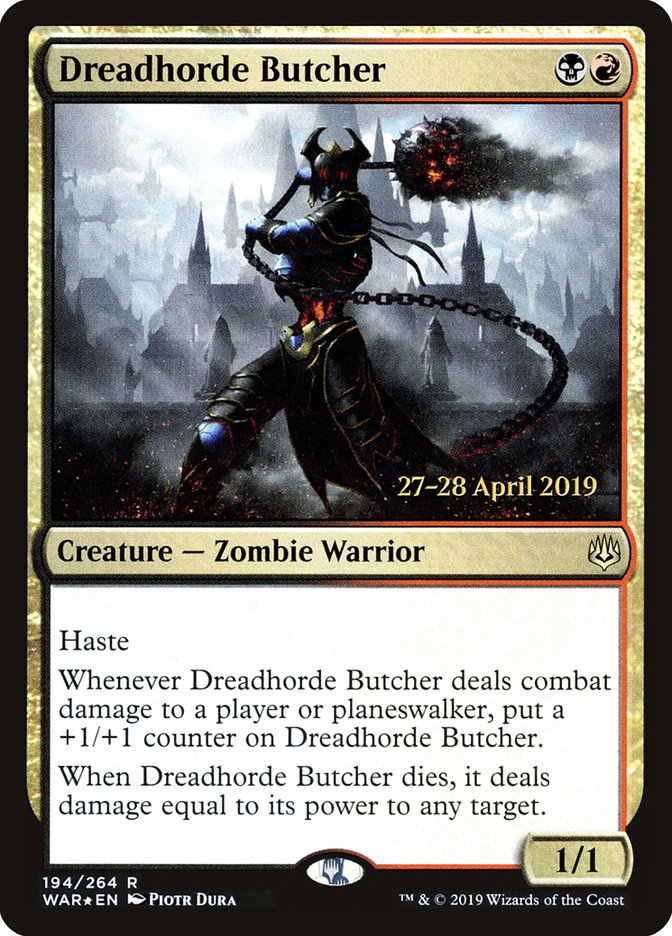 Dreadhorde Butcher  [War of the Spark Prerelease Promos] | Rock City Comics