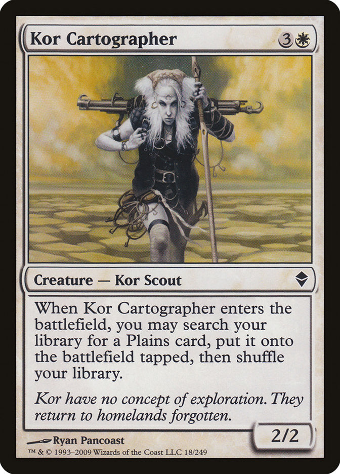 Kor Cartographer [Zendikar] | Rock City Comics