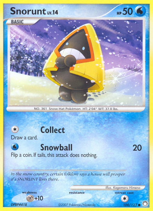 Snorunt (100/123) [Diamond & Pearl: Mysterious Treasures] | Rock City Comics