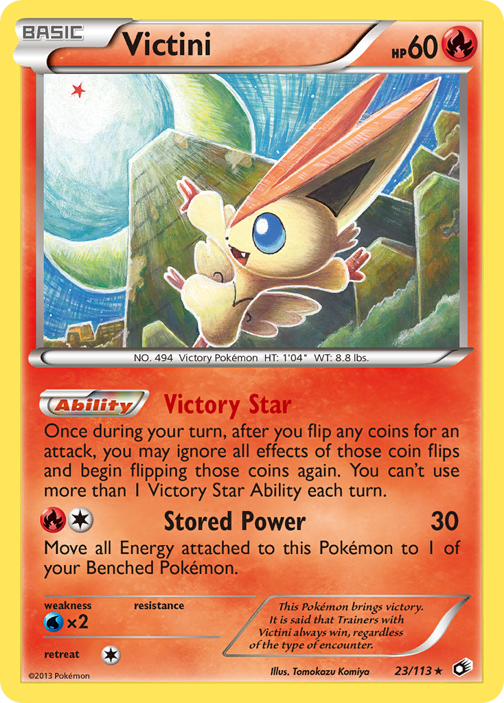 Victini (23/113) (Theme Deck Exclusive) [Black & White: Legendary Treasures] | Rock City Comics