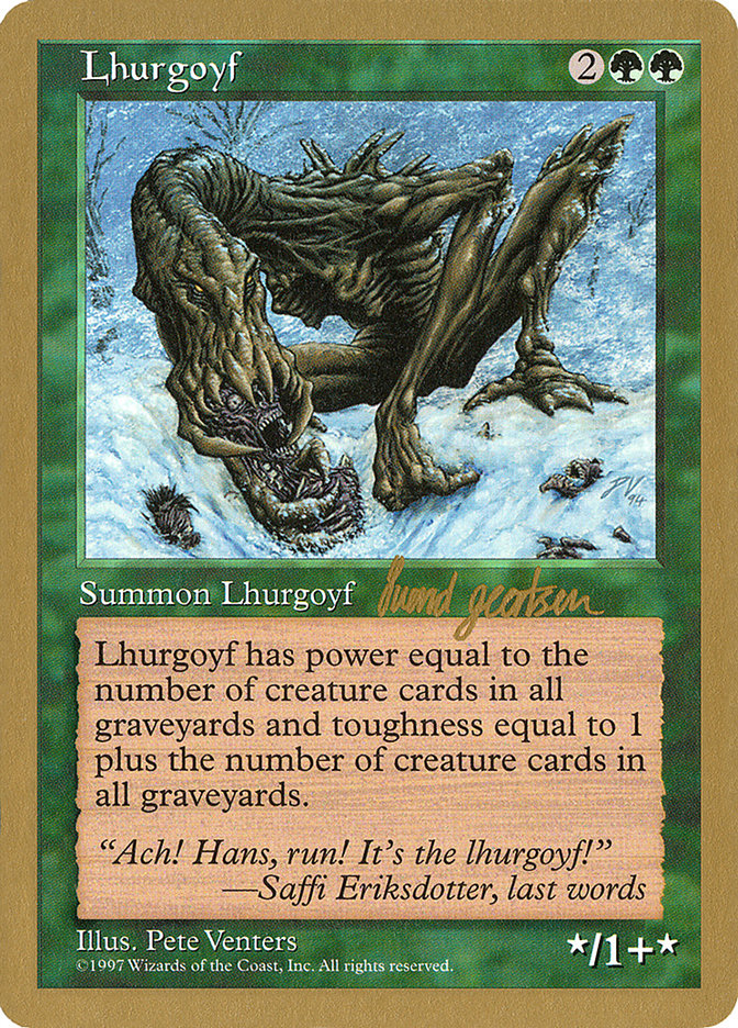 Lhurgoyf (Svend Geertsen) [World Championship Decks 1997] | Rock City Comics