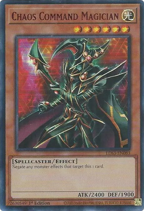 Chaos Command Magician (Red) [LDS3-EN083] Ultra Rare | Rock City Comics