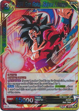 SS4 Son Goku, Saiyan Lineage [BT9-094] | Rock City Comics