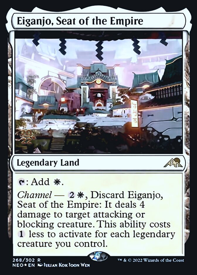 Eiganjo, Seat of the Empire [Kamigawa: Neon Dynasty Prerelease Promos] | Rock City Comics