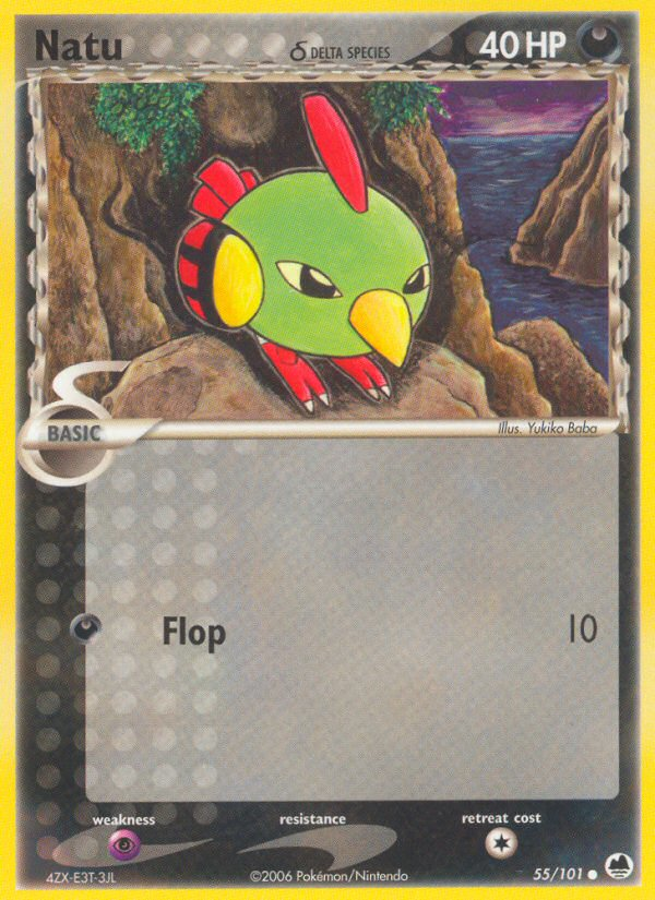 Natu (55/101) (Delta Species) [EX: Dragon Frontiers] | Rock City Comics