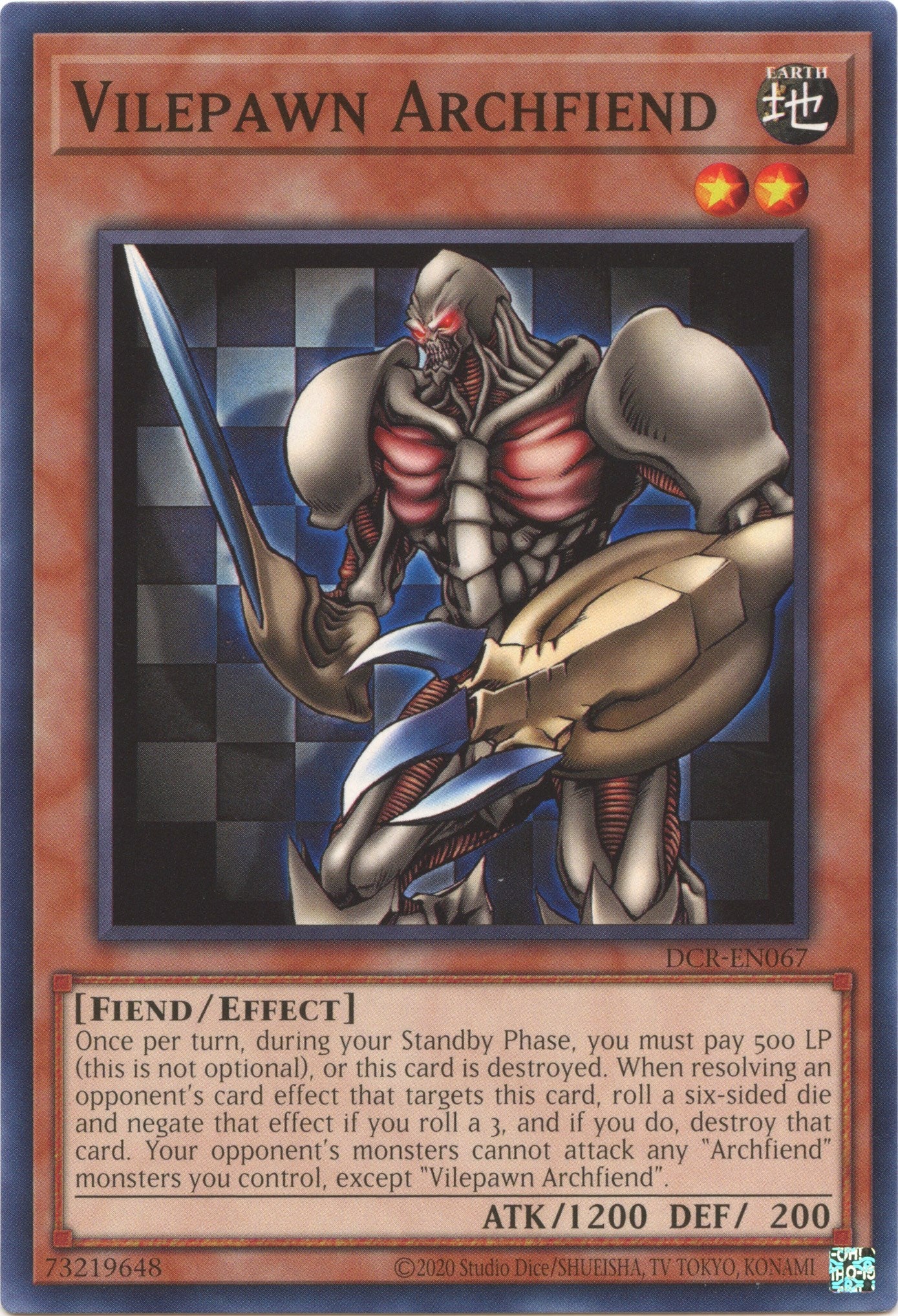 Vilepawn Archfiend (25th Anniversary) [DCR-EN067] Common | Rock City Comics