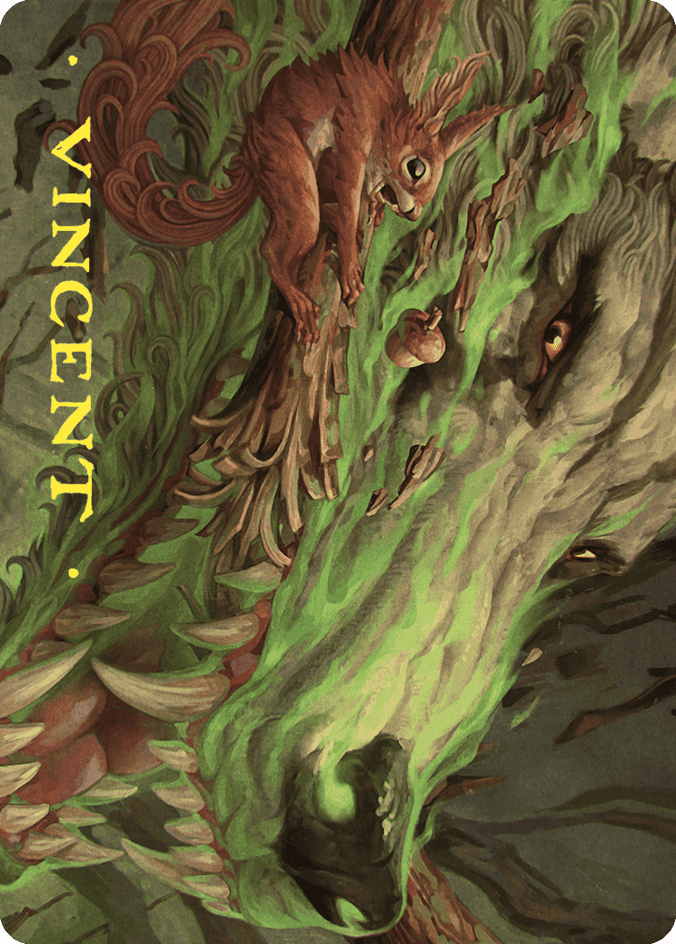 Leaping Ambush Art Card (Gold-Stamped Signature) [Wilds of Eldraine Art Series] | Rock City Comics