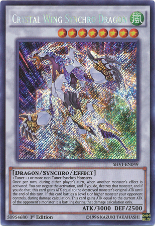 Crystal Wing Synchro Dragon [SHVI-EN049] Secret Rare | Rock City Comics