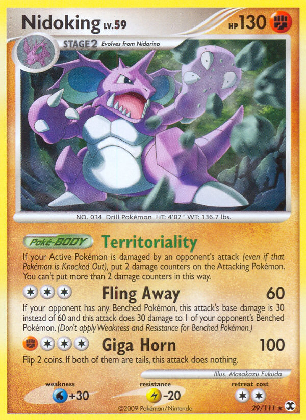 Nidoking (29/111) [Platinum: Rising Rivals] | Rock City Comics