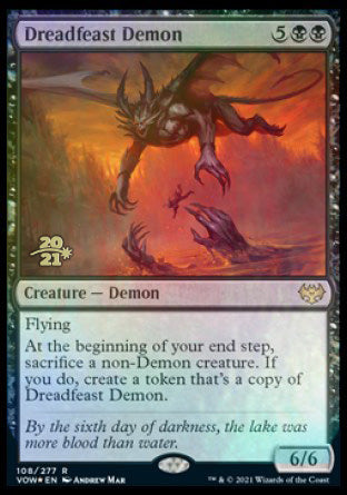 Dreadfeast Demon [Innistrad: Crimson Vow Prerelease Promos] | Rock City Comics